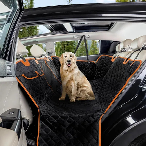 100% Waterproof Pet Car Seat Cover, with Pocket, Scratchproof Durable Non Slip For Cars, Trucks And SUV'S