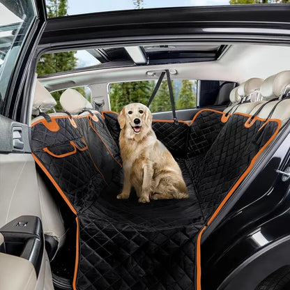 100% Waterproof Pet Car Seat Cover, with Pocket, Scratchproof Durable Non Slip For Cars, Trucks And SUV'S