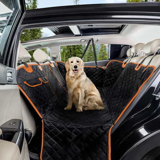 100% Waterproof Pet Car Seat Cover, with Pocket, Scratchproof Durable Non Slip For Cars, Trucks And SUV'S