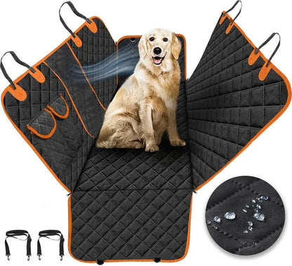100% Waterproof Pet Car Seat Cover, with Pocket, Scratchproof Durable Non Slip For Cars, Trucks And SUV'S
